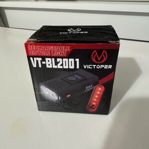 Black Rechargeable Bicycle Light VT-BL2001